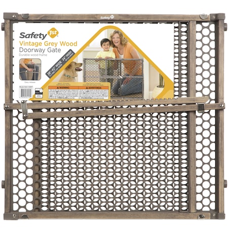 Safety 1St Safety 1st Gray 24 in. H X 28-42 in. W Wood Safety Gate GA112GRY4